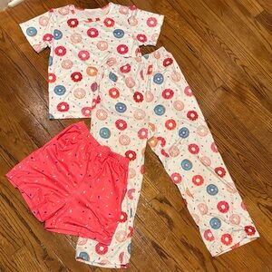Kids Donut Print Pajama Set - Multicolor